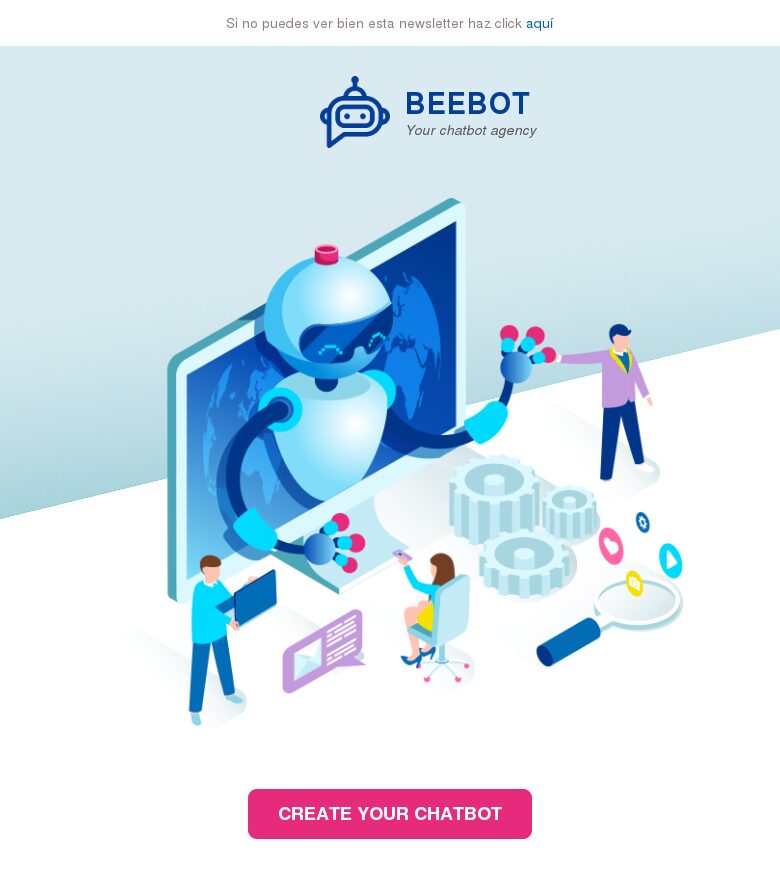 Template email marketing Chatbot agencia