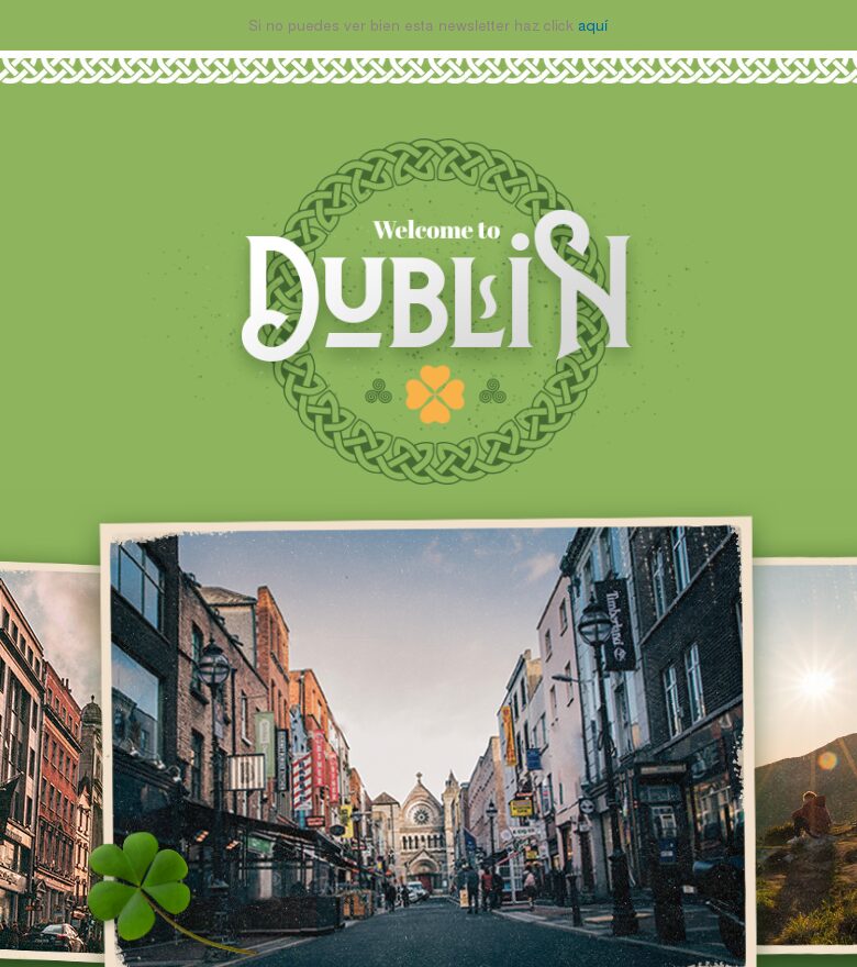 Template email marketing Dublín