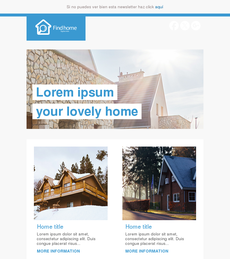 Plantilla email marketing Inmobiliaria