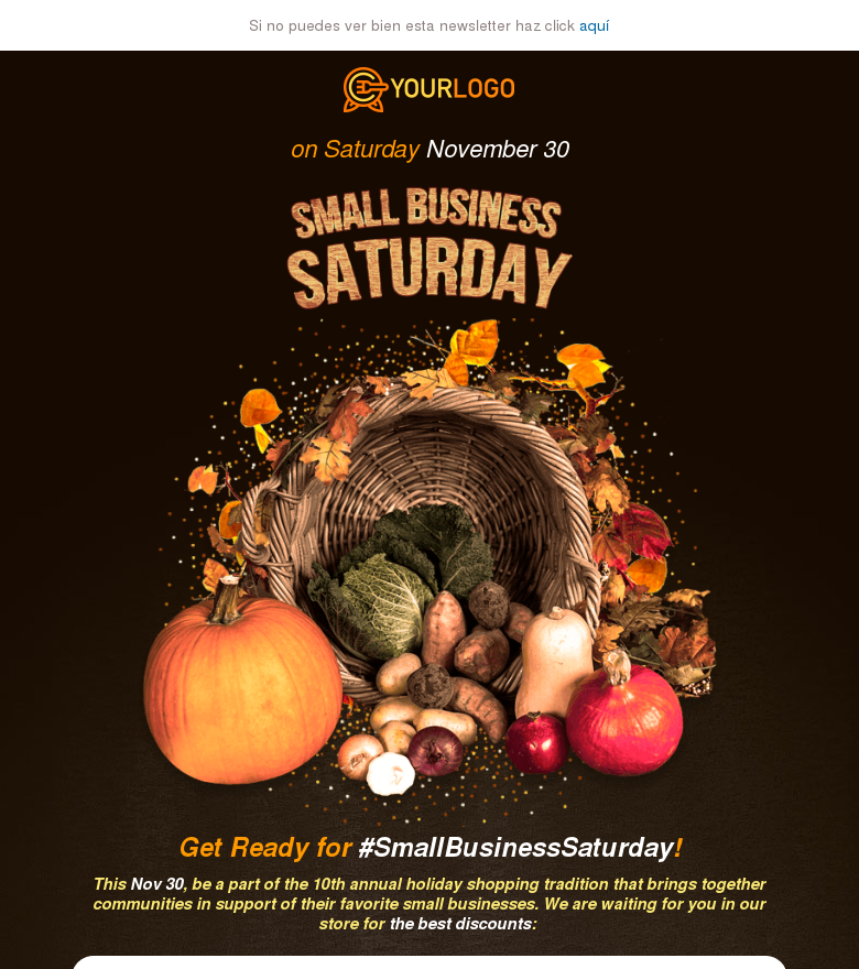 Plantilla email marketing Venta al por menor