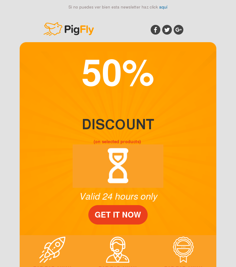 Plantilla email marketing 24 horas