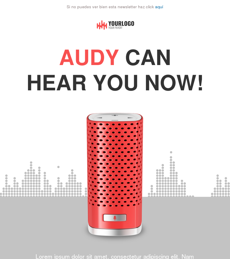 Plantilla email marketing Producto tecnológico