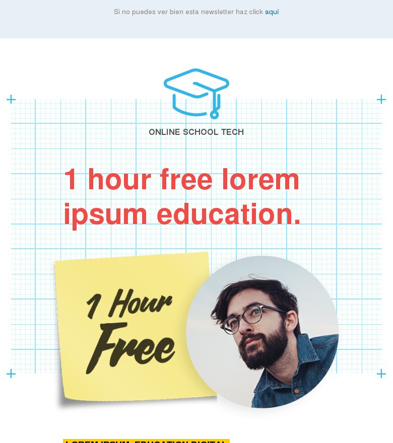Template email marketing Clases particulares