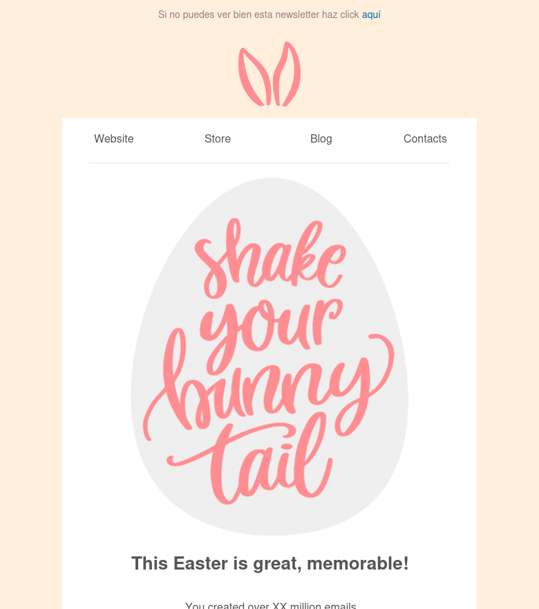 E-Mail-Marketing-Vorlage Pascua