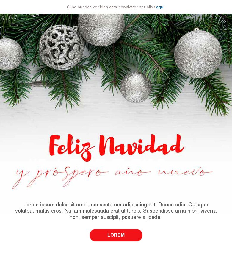 Template email marketing Navidad #2