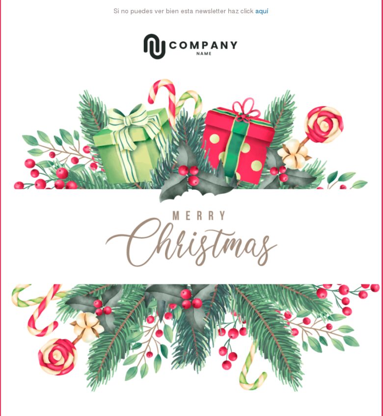 Email marketing template Navidad #4