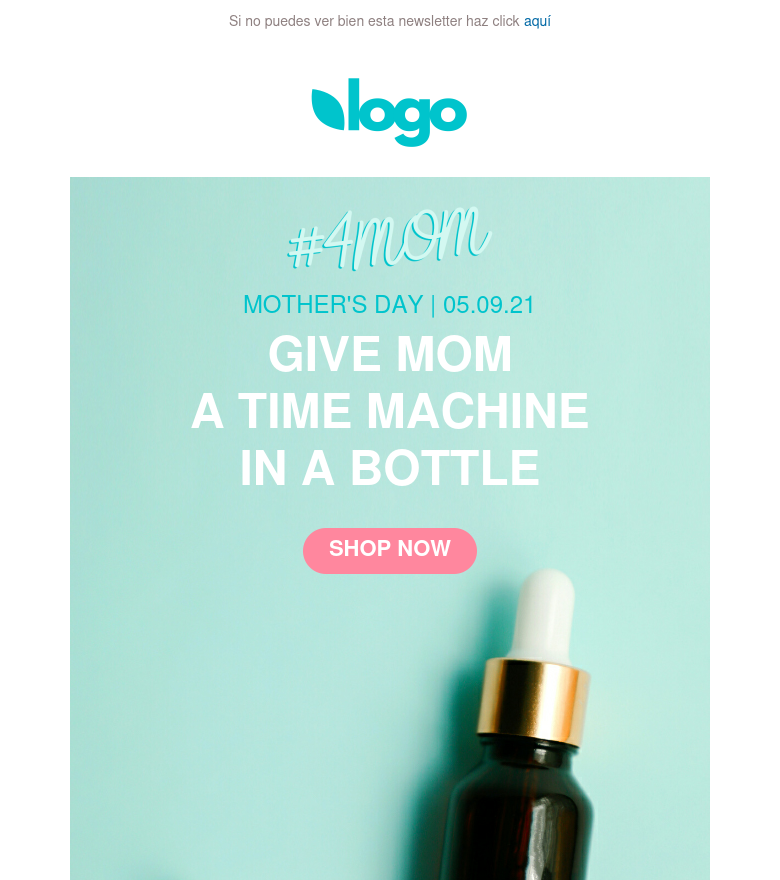 E-Mail-Marketing-Vorlage Turn back time for mom