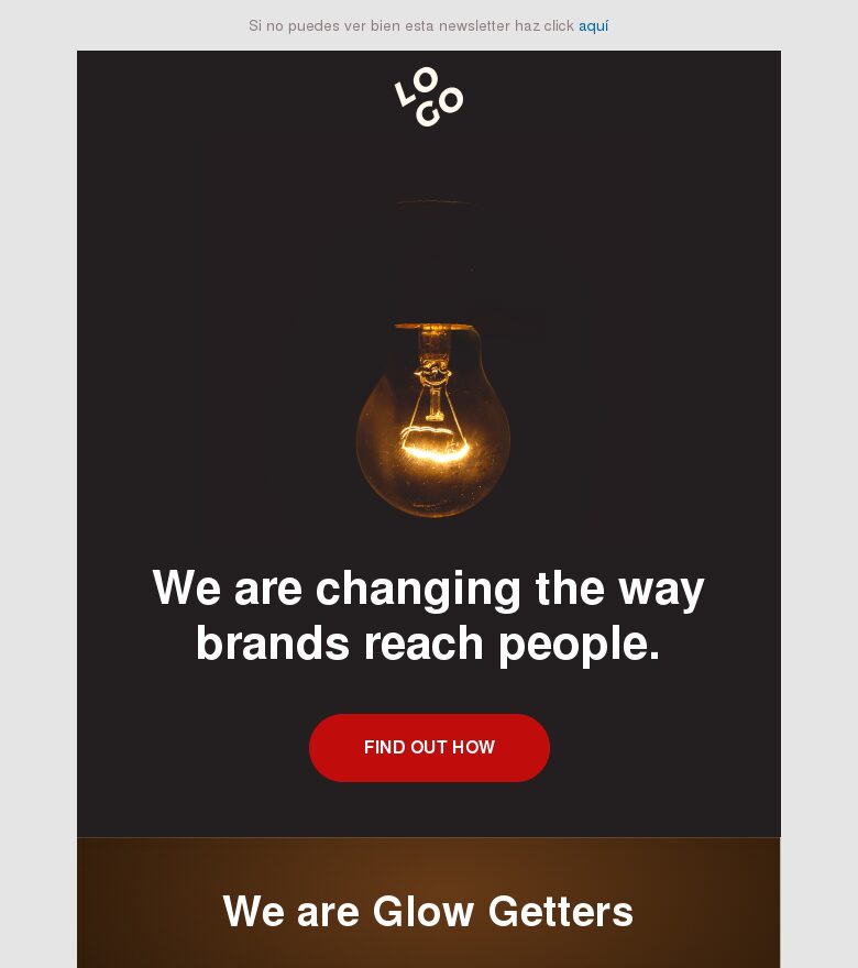 Template email marketing Plantilla de agencia