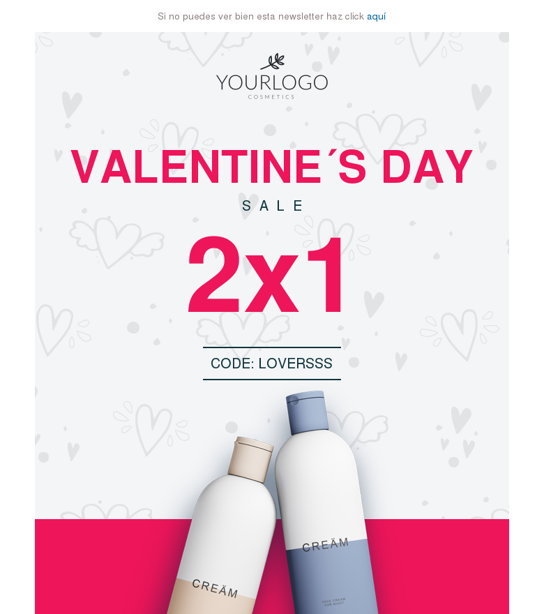 Plantilla email marketing Valentines day offer