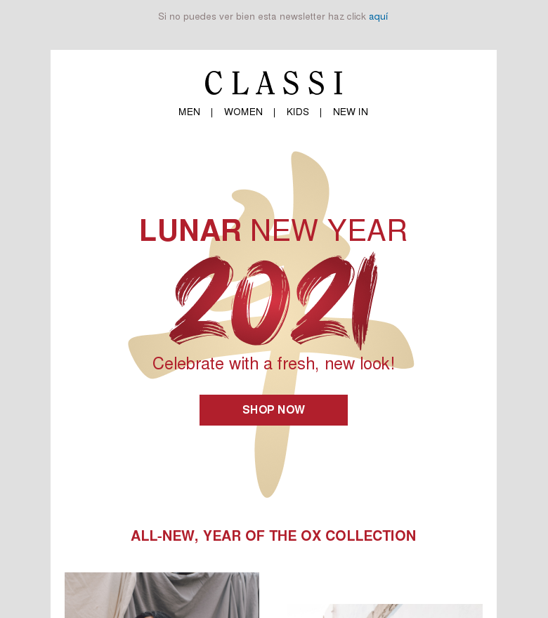 Plantilla email marketing Lunar new year fashion