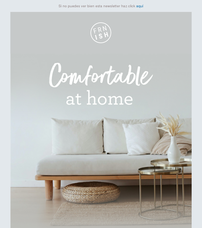 Plantilla email marketing Stay comfortable at home