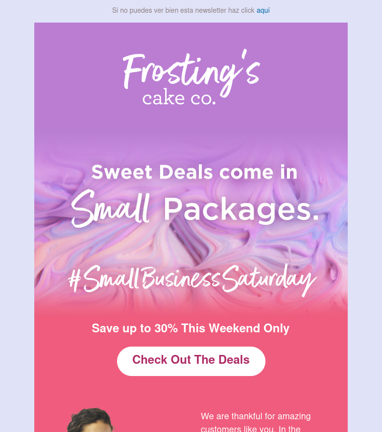 E-Mail-Marketing-Vorlage Small business saturday