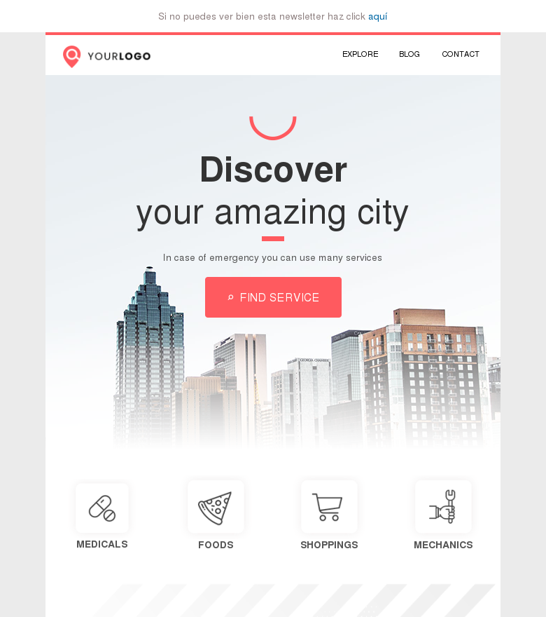 Plantilla email marketing Local services promotion