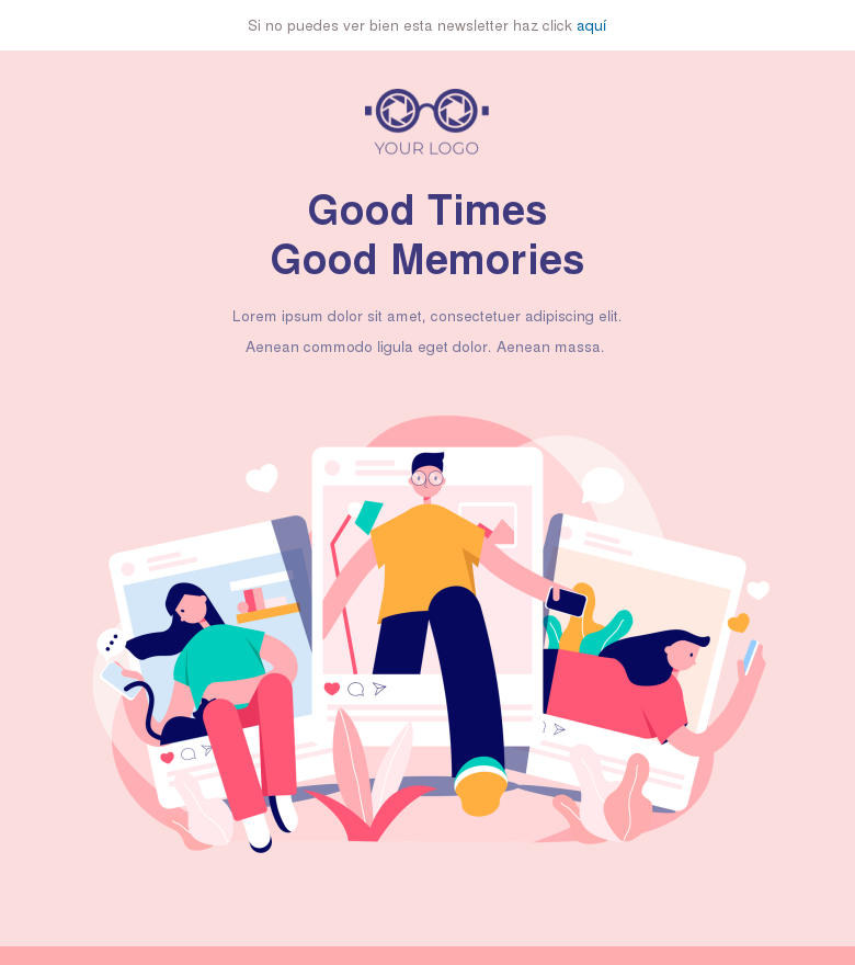 Plantilla email marketing 2020 in review