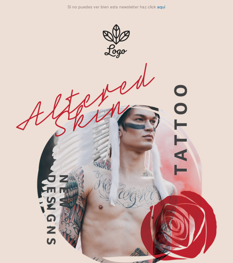 Plantilla email marketing Typography is king 2