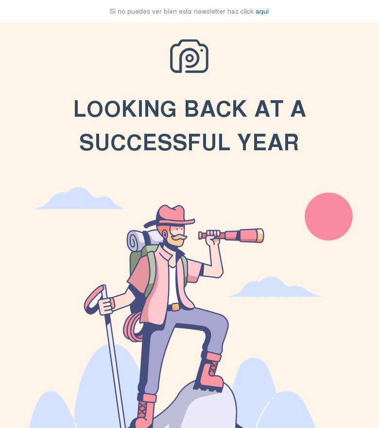 Plantilla email marketing Best highlights for last year