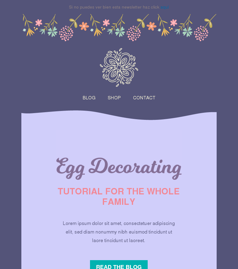 Plantilla email marketing Egg decorating tutorial for easter
