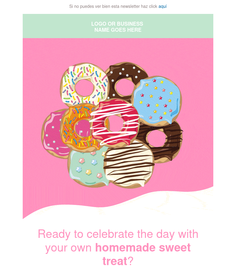 E-Mail-Marketing-Vorlage National doughnut day