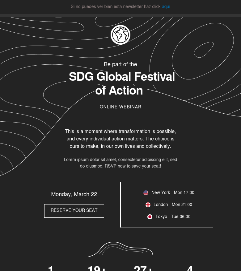 Template email marketing This is the festival of action