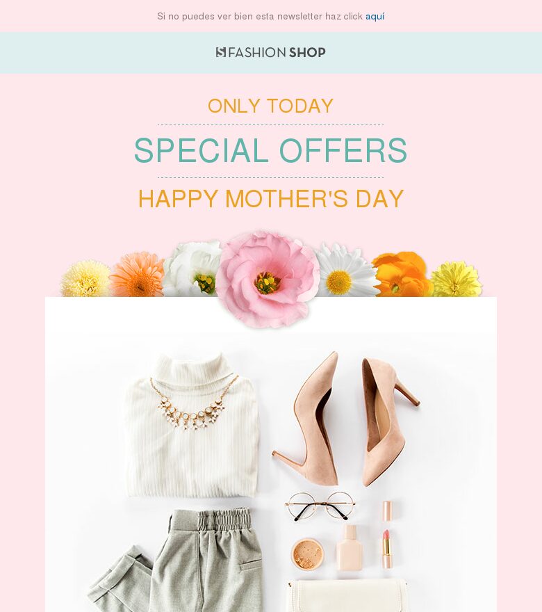 Template email marketing Día de la Madre