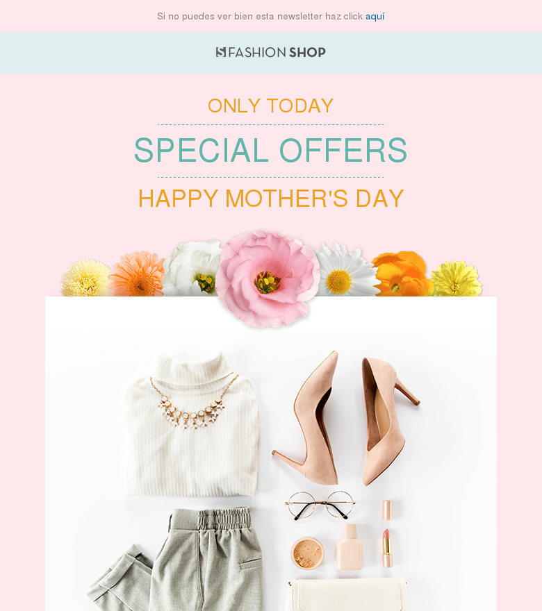 Plantilla email marketing Mothers day