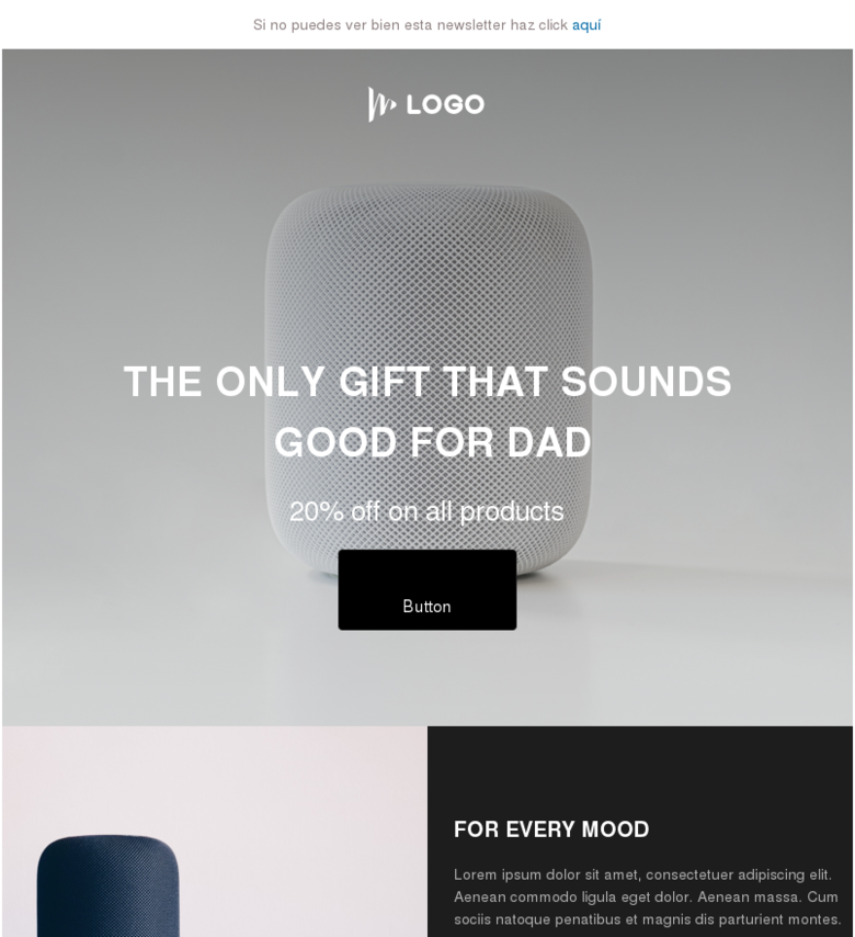 Plantilla email marketing What daddy really wants