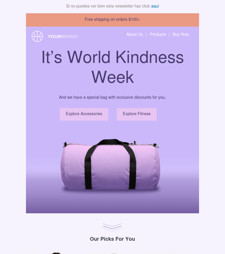 E-Mail-Marketing-Vorlage Celebrating world kindness week