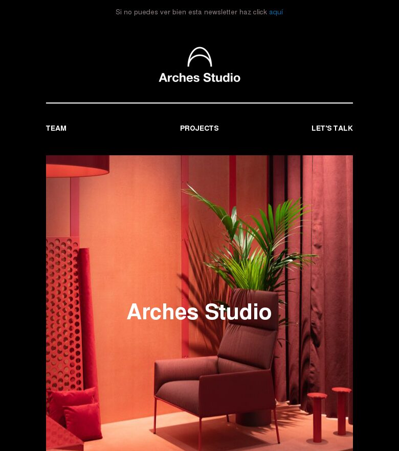 Template email marketing Empresa de diseño de interiores
