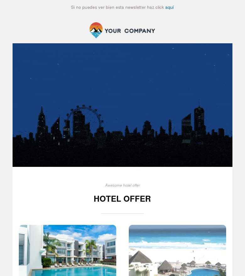 Email marketing template Celebra la libertad