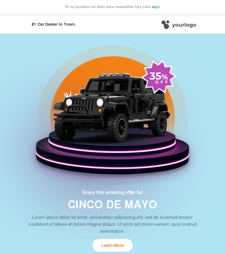 Plantilla email marketing Celebrating cinco de mayo