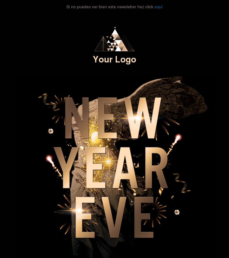 Template email marketing Empieza bien tus propósitos de Año Nuevo