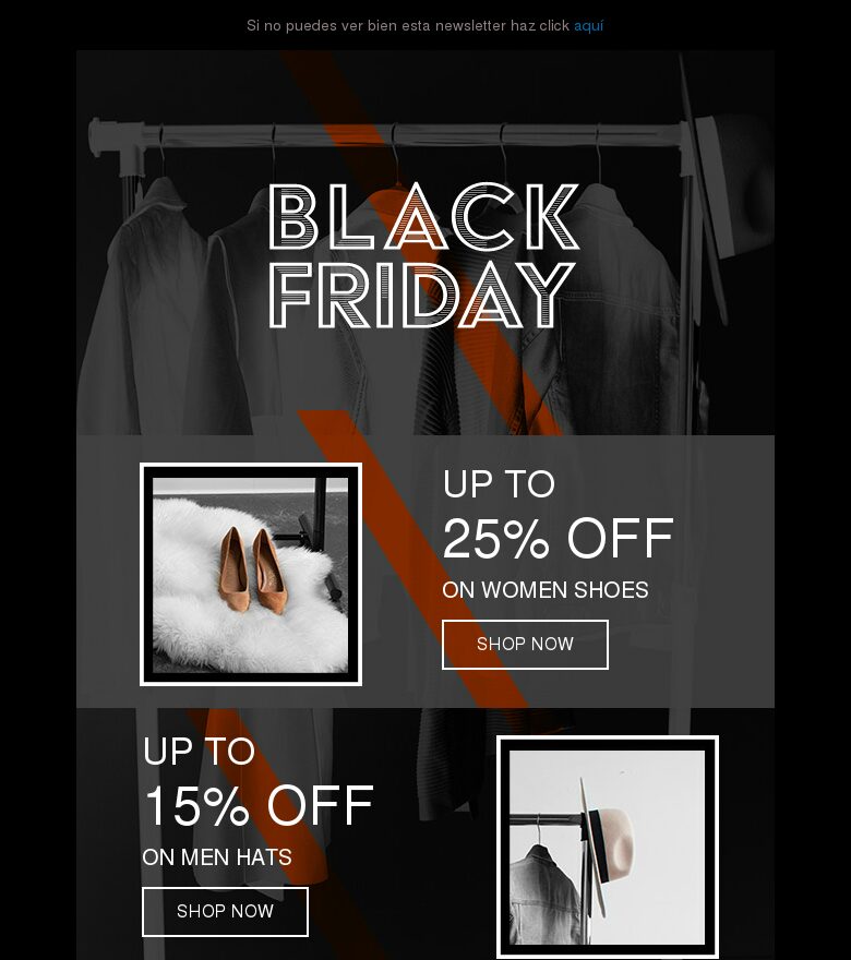 Template email marketing Black Friday #13