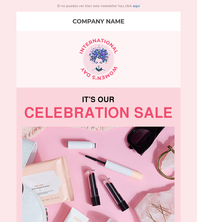 Plantilla email marketing Womens day
