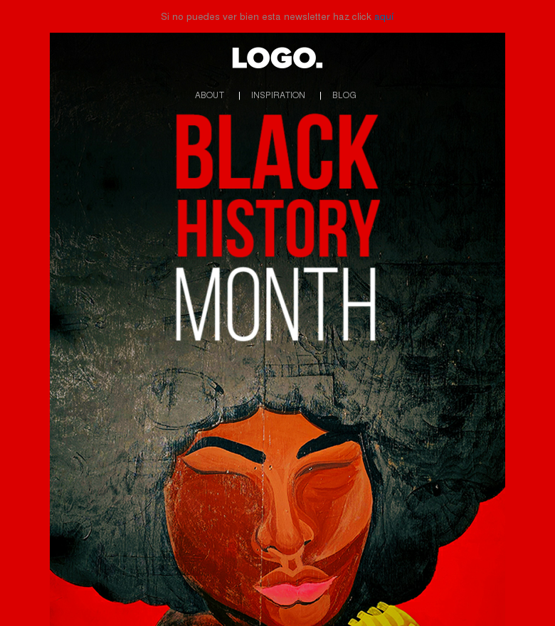 Plantilla email marketing Art is story story is everything