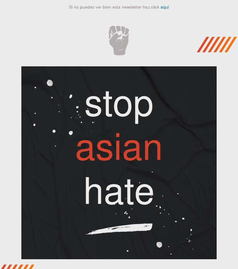 Plantilla email marketing Stop asian hate