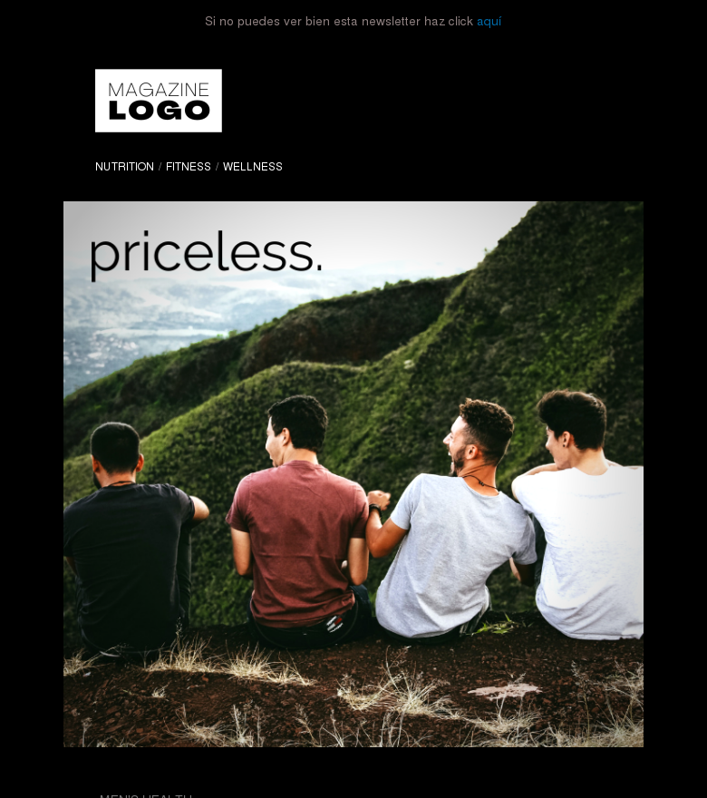 Plantilla email marketing Health is wealth