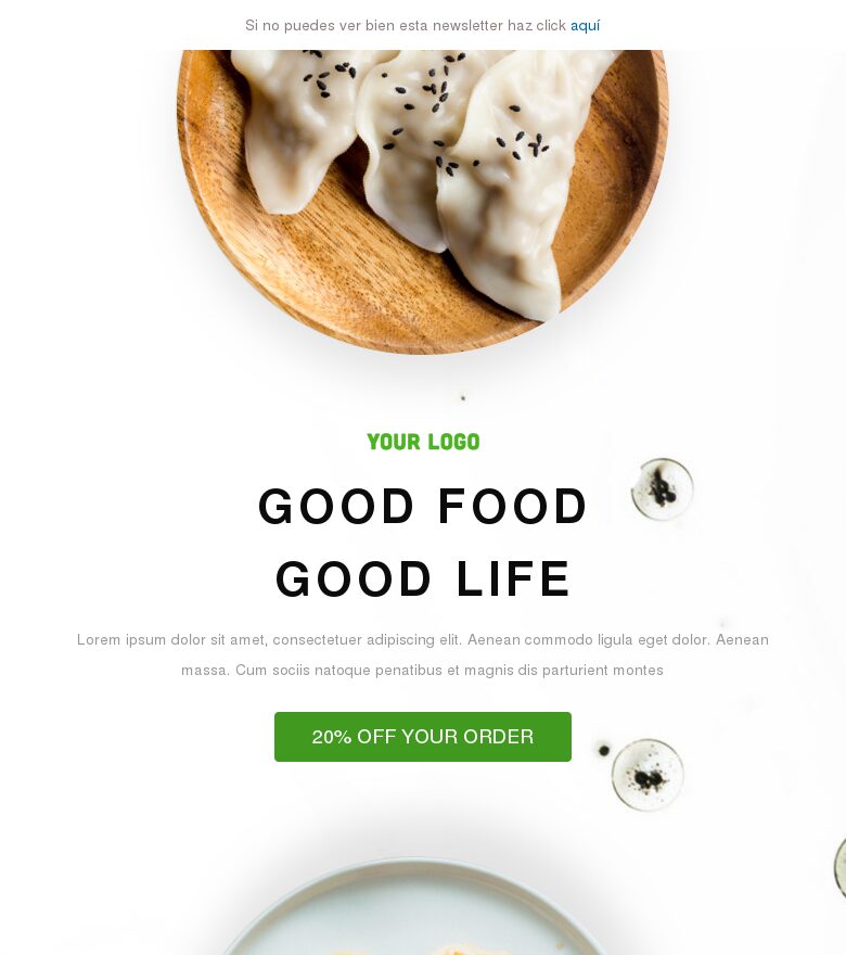 Template email marketing Qué comer en Máslenitsa