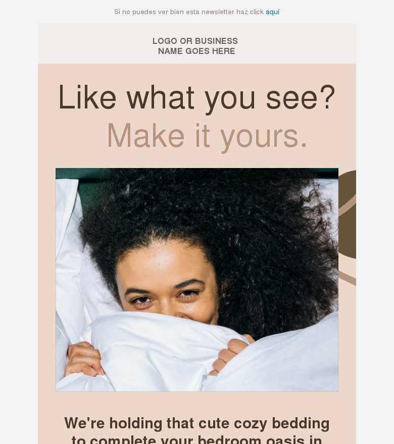 Plantilla email marketing Busy life