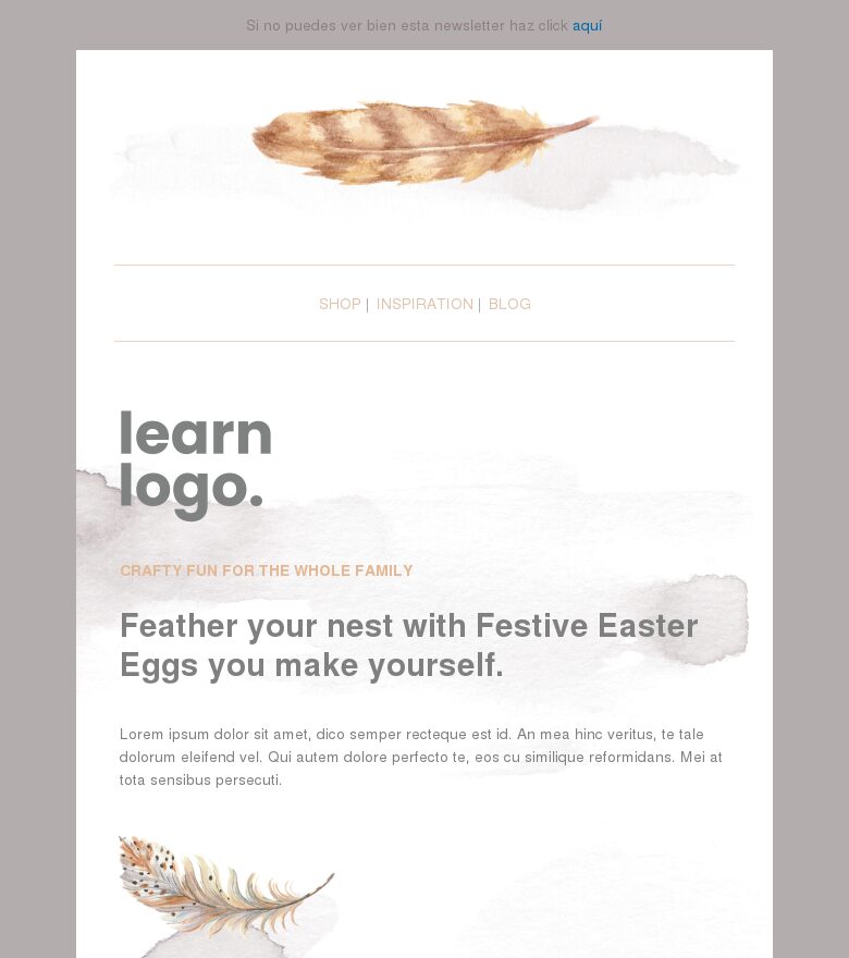 Template email marketing Getting eggy with it