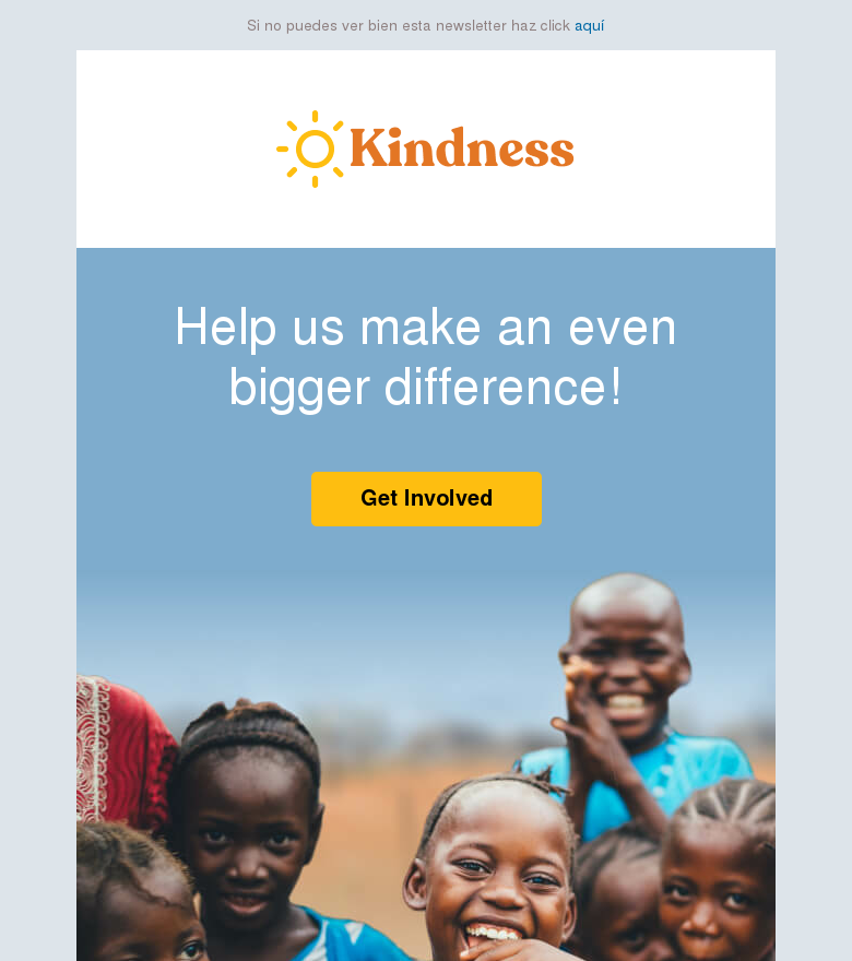 Plantilla email marketing Fundraising campaign