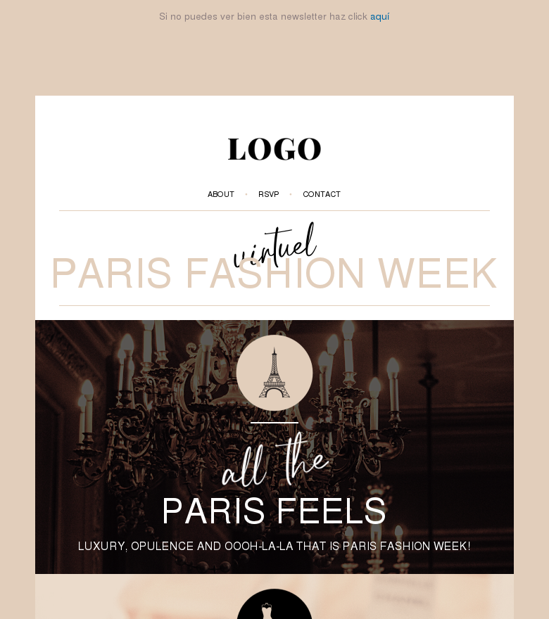 Plantilla email marketing All the paris feels
