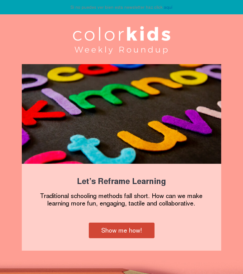 Plantilla email marketing Colorful newsletter