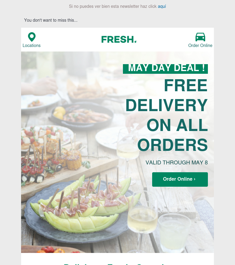 E-Mail-Marketing-Vorlage May day deal