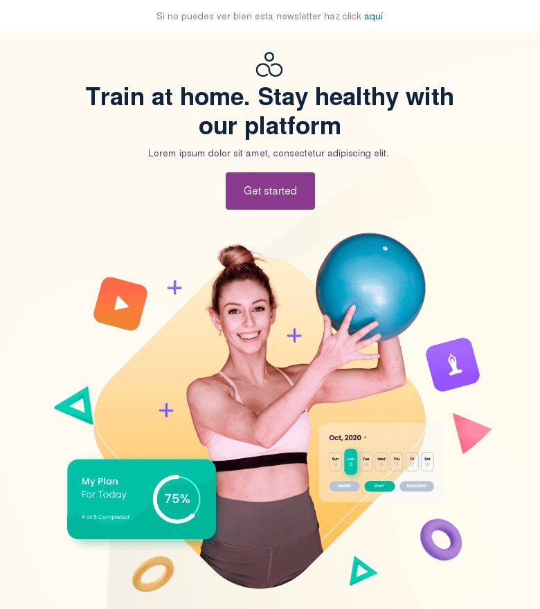 Template email marketing Día Internacional del Yoga