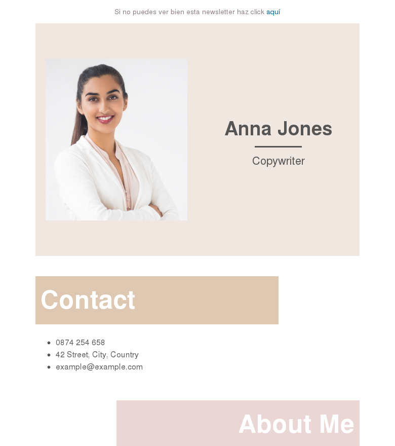 Plantilla email marketing Zig zag design resume