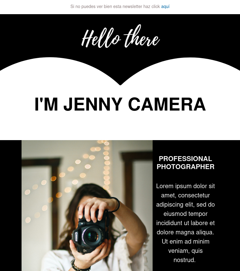 E-Mail-Marketing-Vorlage Hello there cv