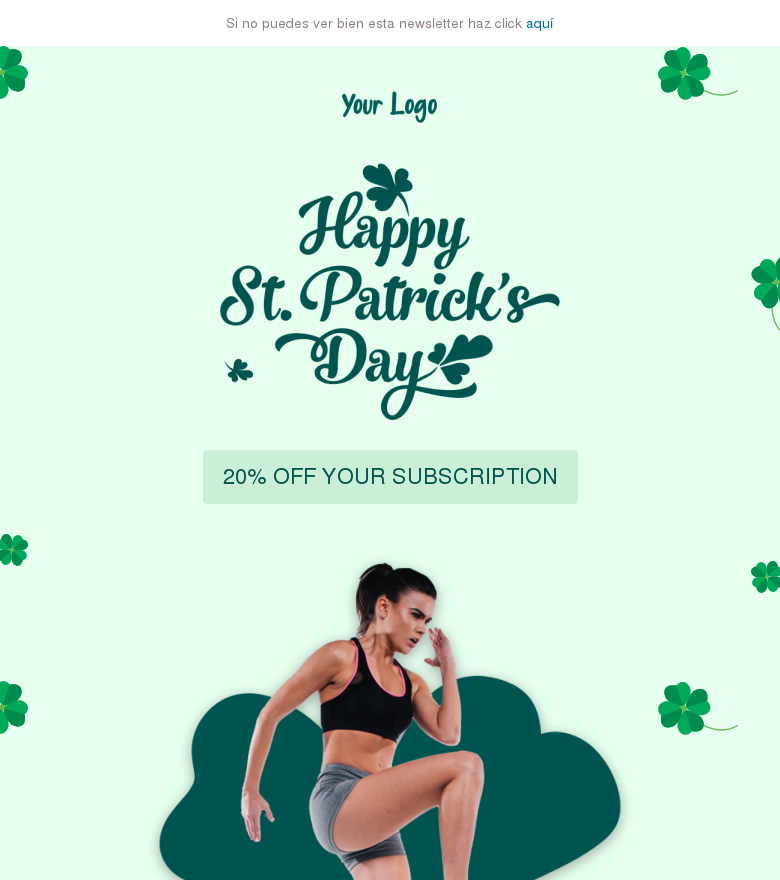 Plantilla email marketing Happy stpatricks day