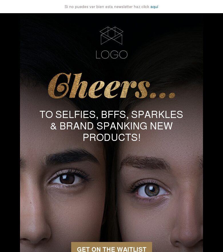 Template email marketing Brindemos por algo nuevo