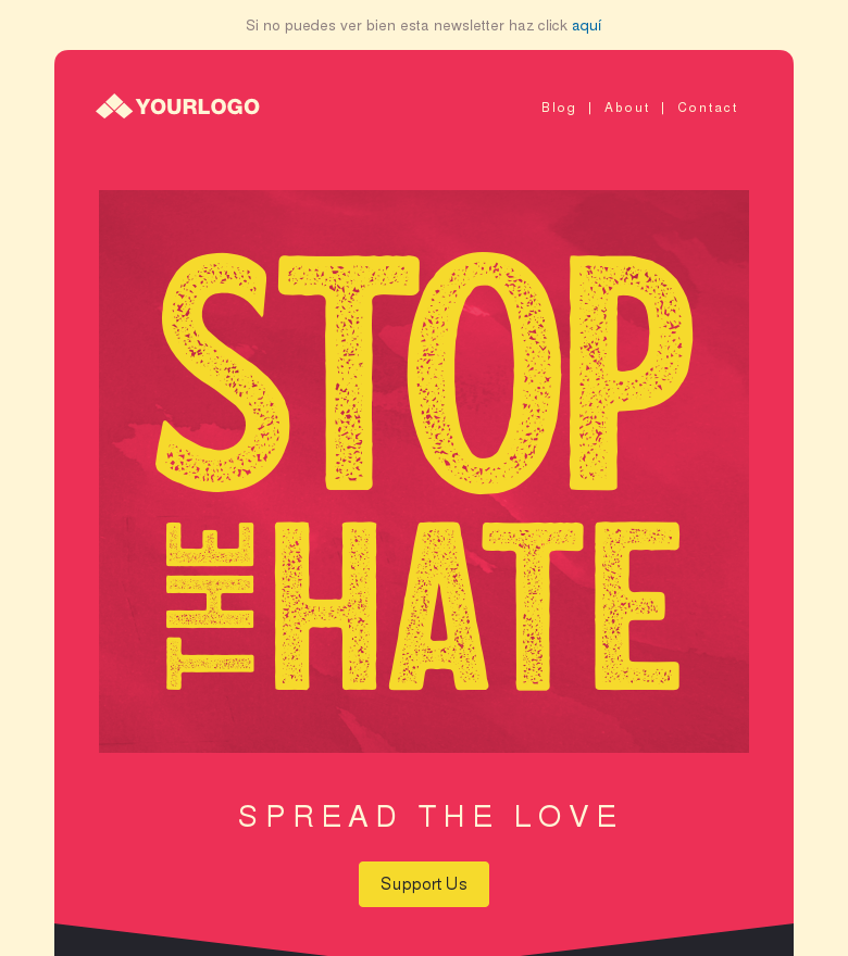 Plantilla email marketing Share your story