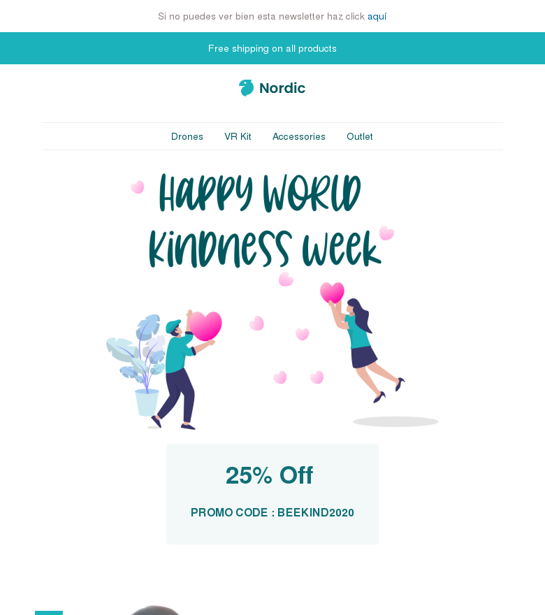 Plantilla email marketing Happy world kindness week